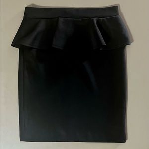 Black Peplum Skirt